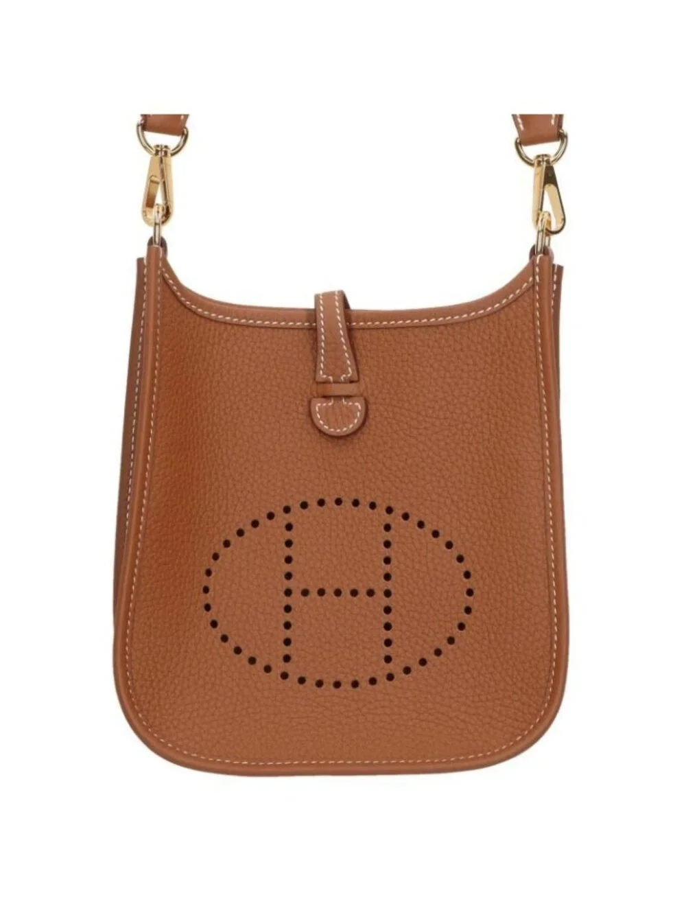 Hermes Evelyne TPM Engraved K Leather Shoulder Bag Men